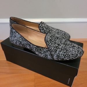 Naturalizer Black and White Slip Ons Size 8W